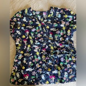 Tokidoki Scrub Top by:Koi
